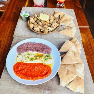 a plate of food on a table