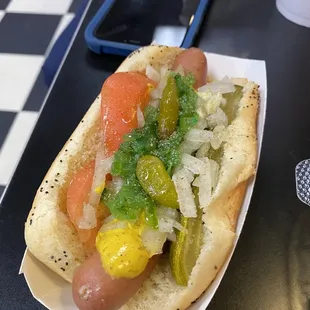 Chicago Hot Dog.