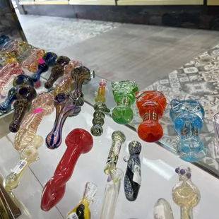 Various hand pipes