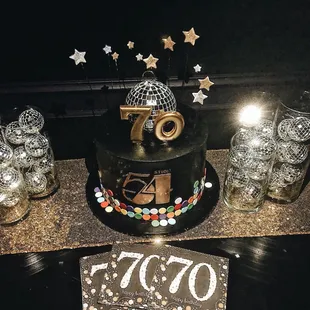Hosted a fabulous studio 54 themed birthday with my bff for her mom. Cloud 9 killed it again with a cake that was beautiful and yummy!
