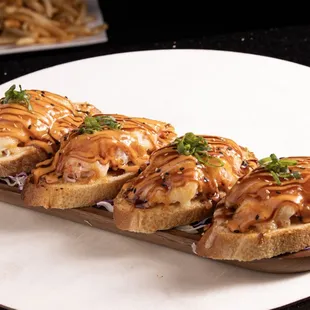 Firecracker crab Toast.