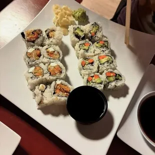 sushi and sashimi, food, sashimi, sushi