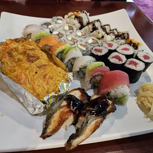 A good variety. The volcano roll on the left was my favorite!