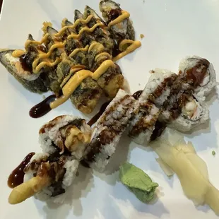 Fried Sushi and Shrimp Tempura Roll