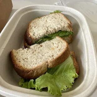 Warmed tuna sandwich