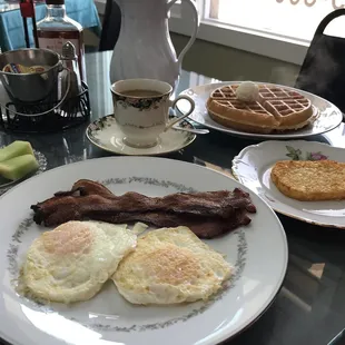 Belgium Waffle Breakfast