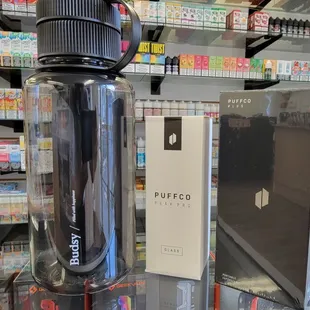 Puffco Peak Pro replacement glass, atomizers,  Budsy water pipe, and Puffco Plus back in stock!