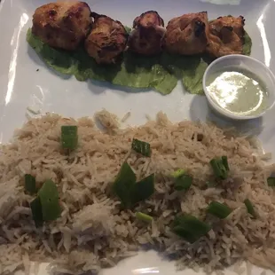 Chicken Kabob w/ Rice