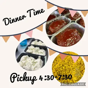 Hot Carryout Meals (monthly rotation)