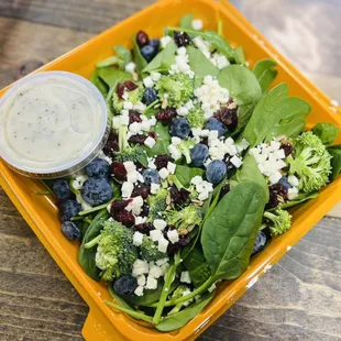 Salad of the Week (Featured: Blueberry Broccoli Spinach Salad)