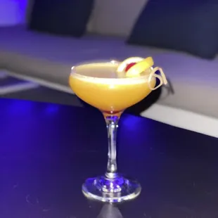 a cocktail in a glass