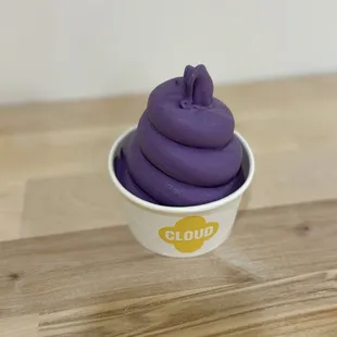 Ube soft serve