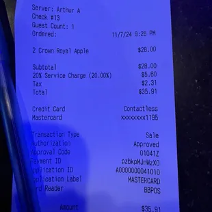 2 shots of Crown APPLE,  sorry not sorry!