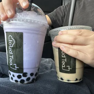 Ube and milk tea