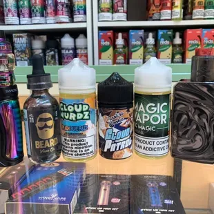 some of our favorites at cloud vapor. ask how you can get 10% off your purchase!