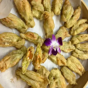 Tempura Pumpkin Flowers