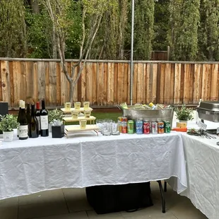 Employee Dinner in the backyard