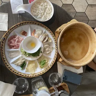Crossing bridge noodle set (self cooked)