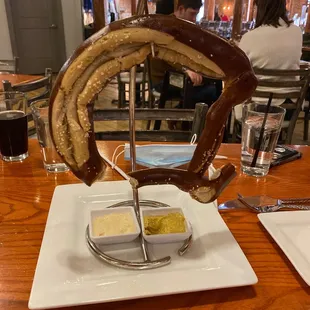 Hanging pretzel