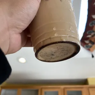 Coffee grounds in my latte