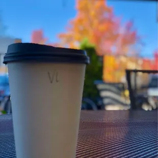 Vanilla latte with a side of Autumn magic.