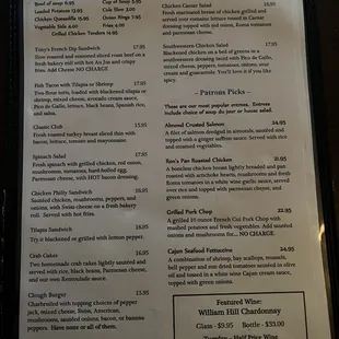 Menu front august 2023