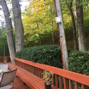 Nice wooded area.