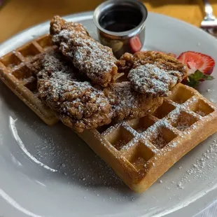 Chicken and waffles