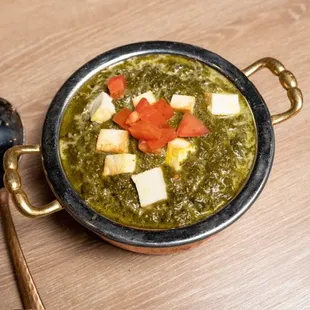 Saag Paneer ( Cottage cheese and spinach)