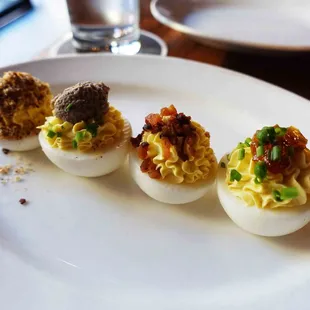 Deviled Eggs- the bacon could have been crispier, not rock hard 9/10