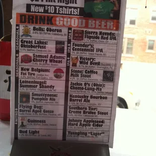 Good selection of craft beers