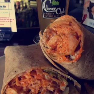 Buffalo chicken wrap!