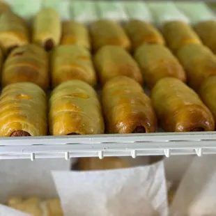 Fresh sausage and cheese Kolache!