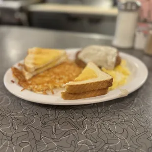Chicken fried steak breakfast