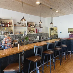 a man sitting at the bar