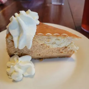 Sweet potato ginger cheesecake, absolutely amazing! So was the pumpkin roll and banana pudding!