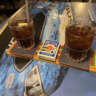 Best date night drink tray EVER!    Thanks, Ed for all you do!