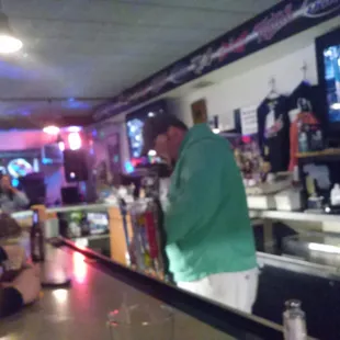 The best bartender in town.  Whoop whoop!