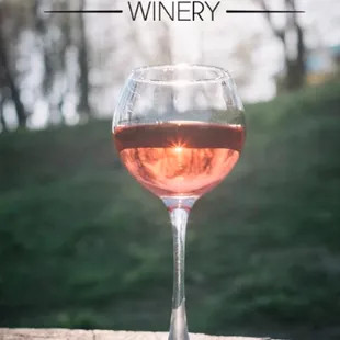 a glass of wine