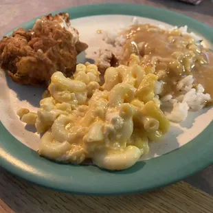 Kids Fried Chix, Mac n Cheese, Rice and Gravy