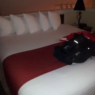 Upstairs Bedroom in the Loft in the 2 Bedroom Suite at Cloverleaf Suites.