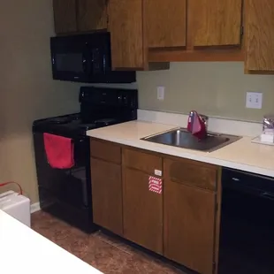 The Kitchen in our Suite at Cloverleaf Suites.