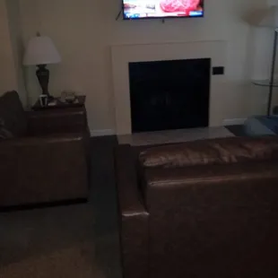 Living Room in our Suite at Cloverleaf Suites.