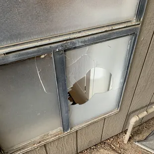 Broken window beforehand