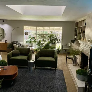 Before: Replacing large window in the back with a double pane custom commercial version in the same design..