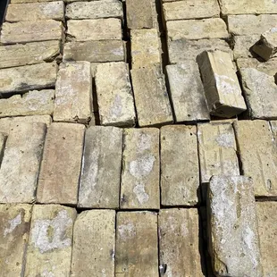 Actual used brick. Can you imagine preparing this as your primary occupation?