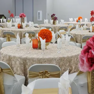 Set-up in our Independence Room