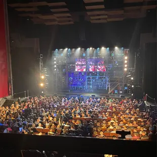 They were great at audience interaction. You can see them standing on the seats looking for participants.