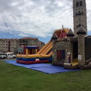 Theres always room for bounce houses and waterslides