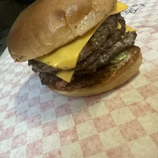 Small triple with cheese